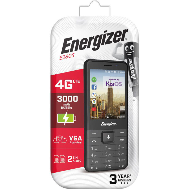 Energizer E280S Black цена и информация | Telefonid | kaup24.ee