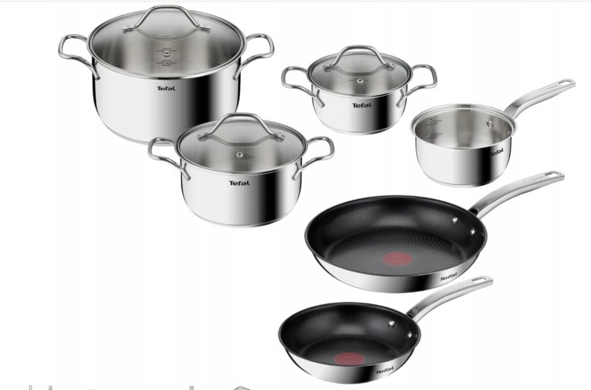 Tefal pottide ja pannide komplekt Intuition B864S734 B817S255, 9 tükki цена и информация | Potid ja kiirkeedupotid | kaup24.ee