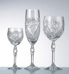 Veiniklaasid, 250ml, 6 tk. kristall hind ja info | Klaasid, tassid ja kannud | kaup24.ee
