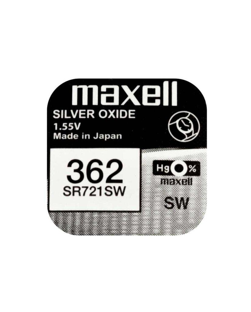 Patareid Maxell 362 SR721SW 10 tk hind ja info | Patareid | kaup24.ee