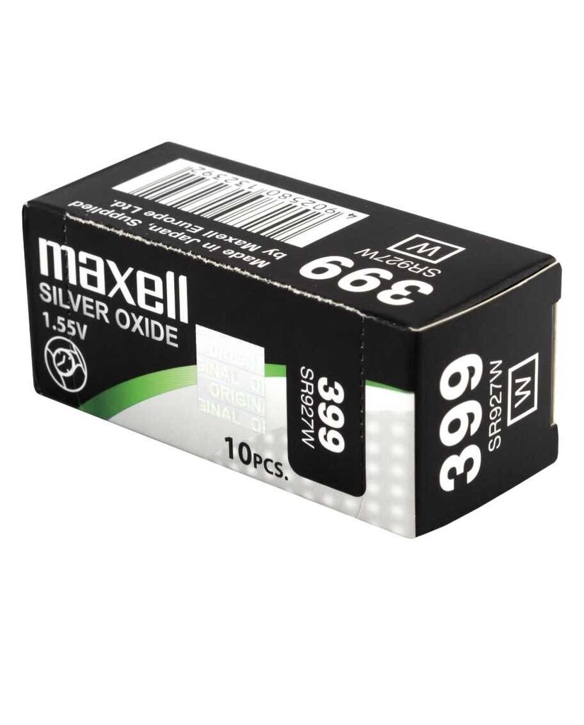 Patareid Maxell 399 / SR927SW 10 TK цена и информация | Patareid | kaup24.ee