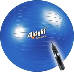 Võimlemispall Ball Allright, 65 cm, sinine цена и информация | Гимнастические мячи | kaup24.ee