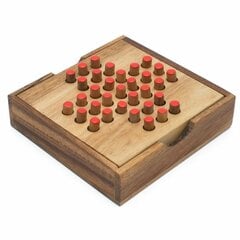 Peg Solitaire - деревянная настольная цена и информация | Настольные игры, головоломки | kaup24.ee