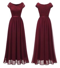 Платье-макси DressTells, темно-красное цена и информация | Платья | kaup24.ee