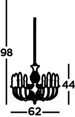 Searchlight rippvalgusti Zanzibar 4489-8 hind ja info | Rippvalgustid | kaup24.ee