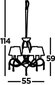 Searchlight rippvalgusti Simplicity 1035-5CC цена и информация | Rippvalgustid | kaup24.ee