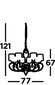 Searchlight rippvalgusti Alberto 1608-8AB hind ja info | Rippvalgustid | kaup24.ee