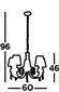 Searchlight rippvalgusti Portico 6885-5CC цена и информация | Rippvalgustid | kaup24.ee