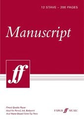 200-page A4 Manuscript Pad, 12-stave цена и информация | Книги об искусстве | kaup24.ee