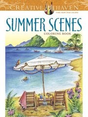 Creative Haven Summer Scenes Coloring Book hind ja info | Tervislik eluviis ja toitumine | kaup24.ee