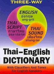 Thai-English and English-Thai Three-Way Dictionary: Roman and Script цена и информация | Пособия по изучению иностранных языков | kaup24.ee