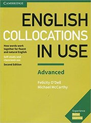 English Collocations in Use Advanced Advanced Book with Answers цена и информация | Развивающие книги | kaup24.ee