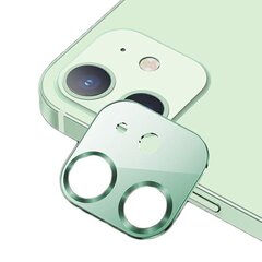 USAMS Camera Lens Glass iPhone 12 metal zielony|green BH703JTT04 (US-BH703) цена и информация | Защитные пленки для телефонов | kaup24.ee