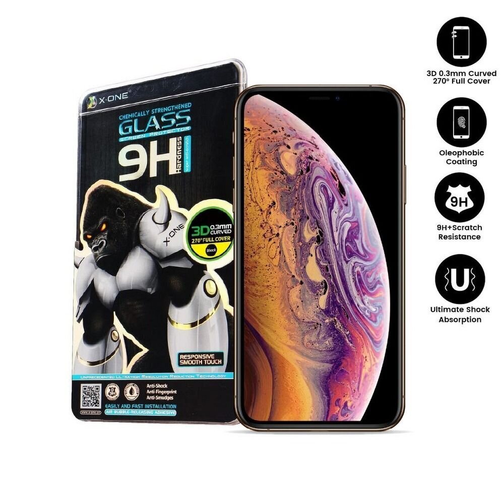 X-ONE iPhone Xs/11 Pro цена и информация | Ekraani kaitsekiled | kaup24.ee