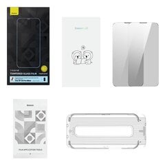 Privacy tempered Glass Baseus Iphone 14 Pro Max (2pcs) with 2 cleaning kits and dust-proof installation tool цена и информация | Защитные пленки для телефонов | kaup24.ee
