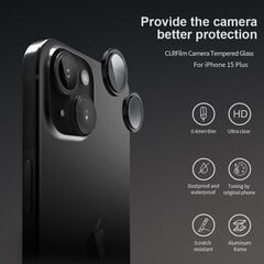 Nillkin CLRFilm Camera Tempered Glass for Apple iPhone 15|15 Plus Black цена и информация | Защитные пленки для телефонов | kaup24.ee