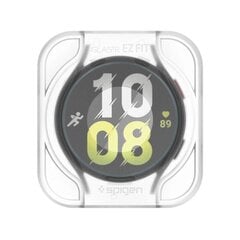 TEMPERED GLASS Spigen GLAS.TR "EZ-FIT" 2-PACK GALAXY Watch 6 (40 MM) CLEAR цена и информация | Аксессуары для смарт-часов и браслетов | kaup24.ee