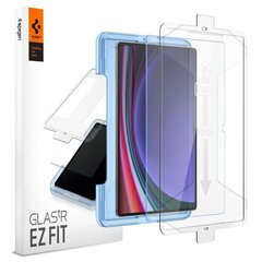 TEMPERED GLASS Spigen GLAS.TR "EZ FIT" GALAXY TAB S9+ PLUS 12.4 X810 | X816B CLEAR цена и информация | Аксессуары для планшетов, электронных книг | kaup24.ee