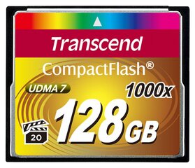 Transcend Compact Flash 128GB 1000x цена и информация | Карты памяти | kaup24.ee