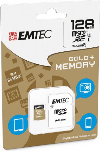 Emtec ECMSDM128GXC10GP цена и информация | Mobiiltelefonide mälukaardid | kaup24.ee