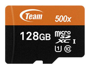 Team Group TUSDX128GUHS03 128 GB MicroSDXC UHS-I Class 10 цена и информация | Карты памяти | kaup24.ee