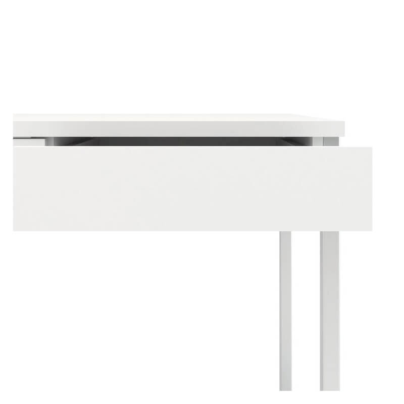 Kirjutuslaud Aatrium, 125,8x51,6x76,5 cm, valge цена и информация | Arvutilauad, kirjutuslauad | kaup24.ee