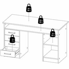 Kirjutuslaud Function, mitmevärviline hind ja info | Arvutilauad, kirjutuslauad | kaup24.ee