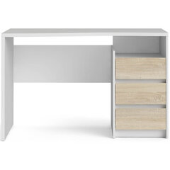 Письменный стол Aatrium, 120x56x76 см, белый/коричневый цена и информация | Компьютерные, письменные столы | kaup24.ee