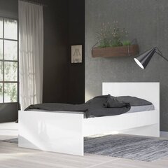 Односпальная кровать Aatrium, 196x96x80 см, белая цена и информация | Кровати | kaup24.ee