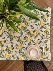 Lemon Linen laudlina, Hortensias Home, 190x140 cm, lina ja puuvill цена и информация | Скатерти, салфетки | kaup24.ee