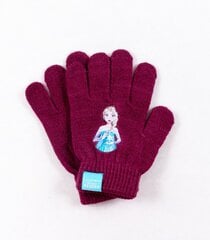 Детские перчатки Frozen 12*16 1812170 01 1812170*01-ONE, бордовые цена и информация | Шапки, перчатки, шарфы для девочек | kaup24.ee