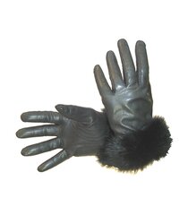 Женские кожаные перчатки Mutka 662188 01662188*01-8.5, черные цена и информация | Женские перчатки | kaup24.ee