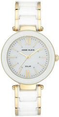 Anne Klein Рассмотрены аналоговые часы Solar Powered Ceramic AK/3844WTGB цена и информация | Женские часы | kaup24.ee