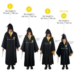 Võluri rüü Harry Potter Hufflepuff hind ja info | Karnevali kostüümid | kaup24.ee