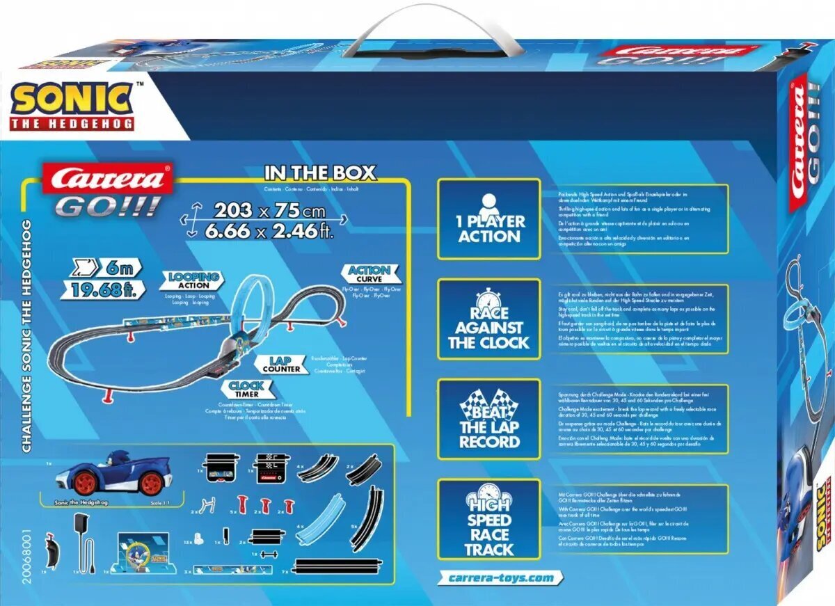 Sonic 6.0m Challenger Track цена и информация | Poiste mänguasjad | kaup24.ee
