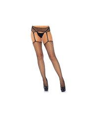 LEG AVENUE GARTER BELT AND STOCKING SET PLUS SIZE цена и информация | Сексуальное женское белье | kaup24.ee