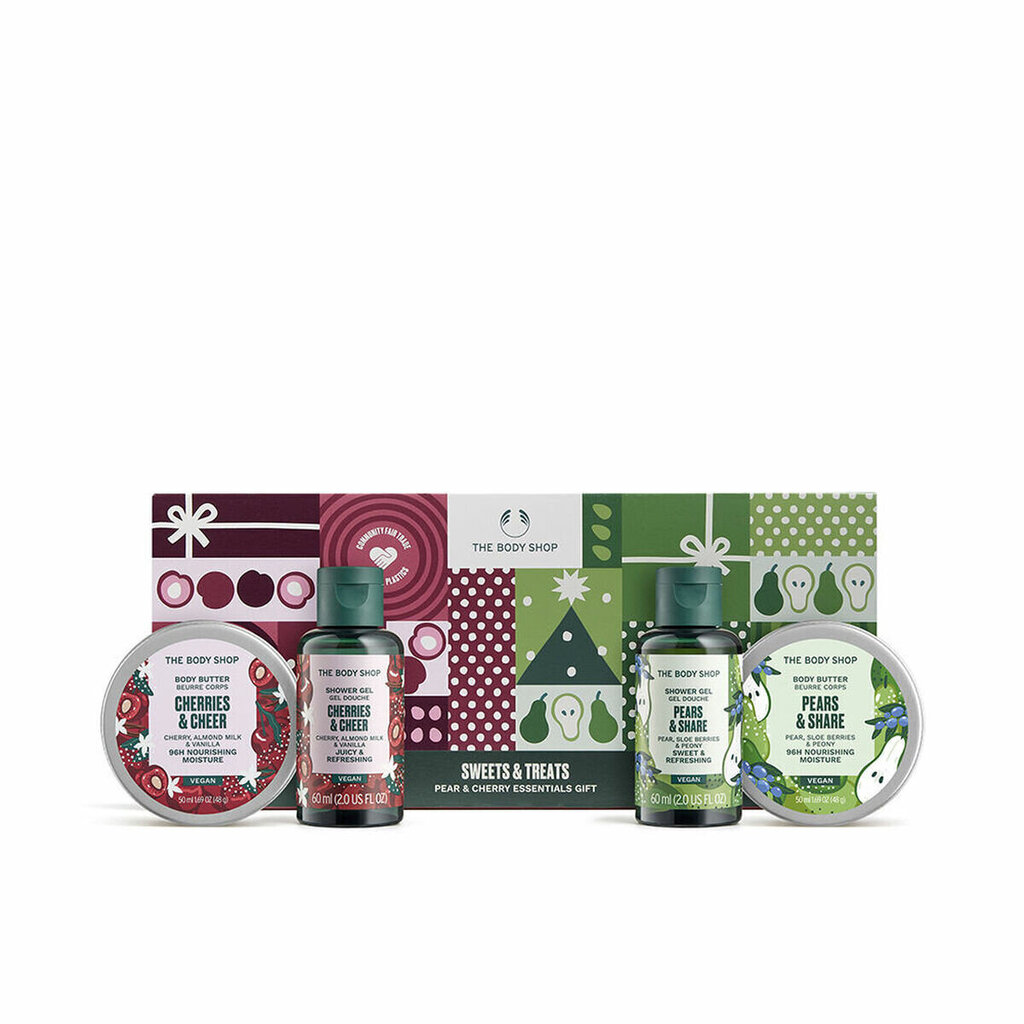 Kehakosmeetika komplekt The Body Shop Pears & Cherries, 4 tk. цена и информация | Kehakreemid, losjoonid | kaup24.ee