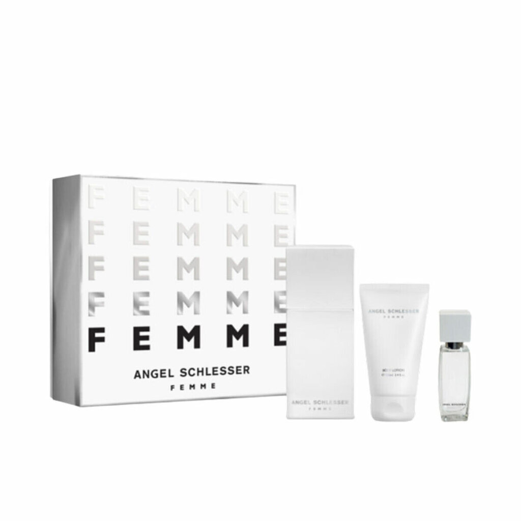 Kosmeetikakomplekt Angel Schlesser Femme EDT naistele: tualettvesi 100 ml + kehakreem 100 ml + tualettvesi 15 ml цена и информация | Naiste parfüümid | kaup24.ee