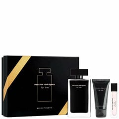 Kosmeetikakomplekt Narciso Rodriguez For Her EDT naistele: tualettvesi 100 ml + tualettvesi 10 ml + kehakreem 50 ml hind ja info | Narciso Rodriguez Kosmeetika, parfüümid | kaup24.ee