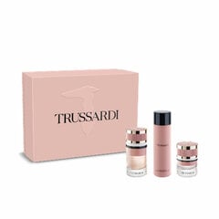 Kosmeetikakomplekt Trussardi Trussardi EDP naistele: pihusti 90 ml + Juuksesprei 30 ml + kehakreem 200 ml hind ja info | Trussardi Kosmeetika, parfüümid | kaup24.ee