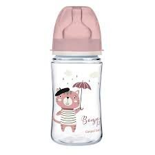 Laia kaelaga pudel Canpol Babies, 240 ml, 0 kuud+ hind ja info | Lutipudelid ja aksessuaarid | kaup24.ee