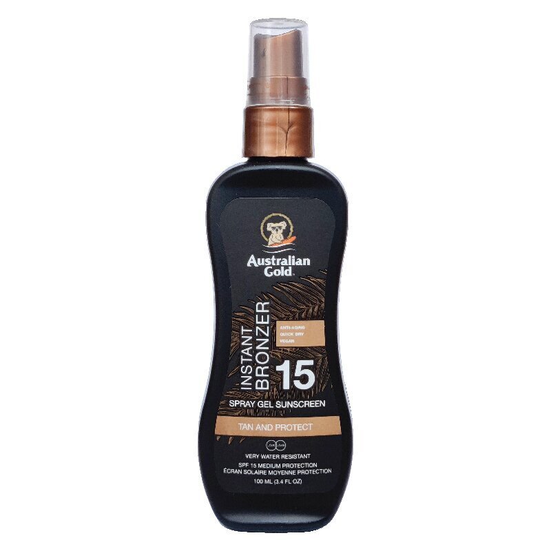 Pihustatav kaitsev päevituslosjoon Australian Gold SPF15, 100 ml цена и информация | Päikesekreemid | kaup24.ee