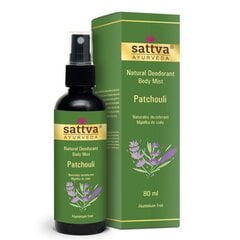 Deodorant Sattva Ayurveda Patšuli, 80 ml цена и информация | Дезодоранты | kaup24.ee