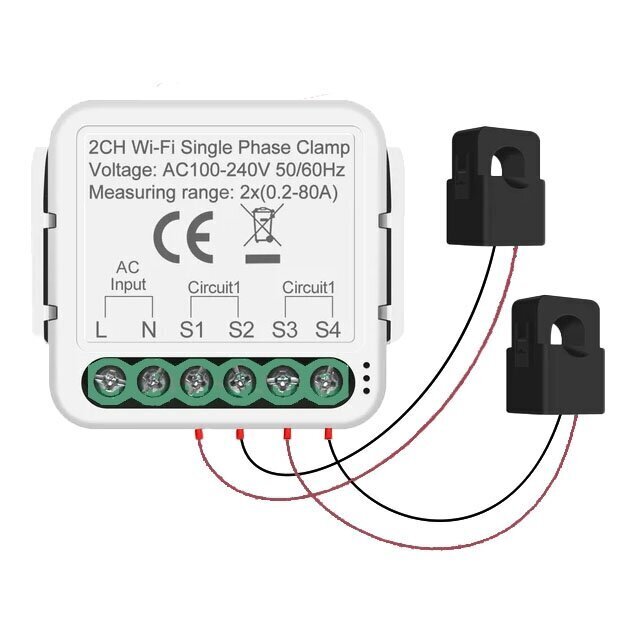 Energia mõõtmise moodul Feelspot FS-PMM02W WiFi, Tuya hind ja info | Käsitööriistad | kaup24.ee