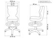 Laste tool Petit AB3, must/sinine hind ja info | Kontoritoolid | kaup24.ee