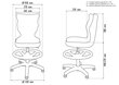 Laste tool Petit AB4, must/sinine hind ja info | Kontoritoolid | kaup24.ee