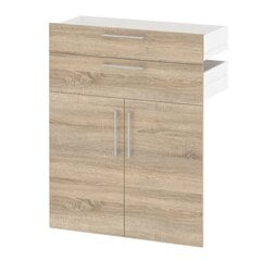 Дверцы шкафа с ящиками Aatrium Prima, коричневые цена и информация | Шкафы | kaup24.ee