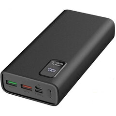 Platinet power bank 20000mAh PD QC LED, black цена и информация | Зарядные устройства Power bank | kaup24.ee