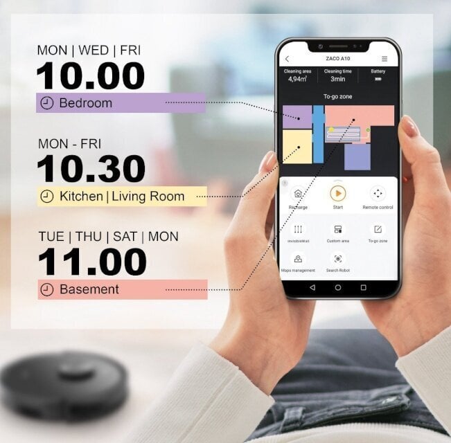 Zaco A10 цена и информация | Robottolmuimejad | kaup24.ee