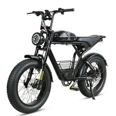 Электровелосипед Samebike M20, 20", черный, 1000Вт, 16Ач цена и информация | Электровелосипеды | kaup24.ee